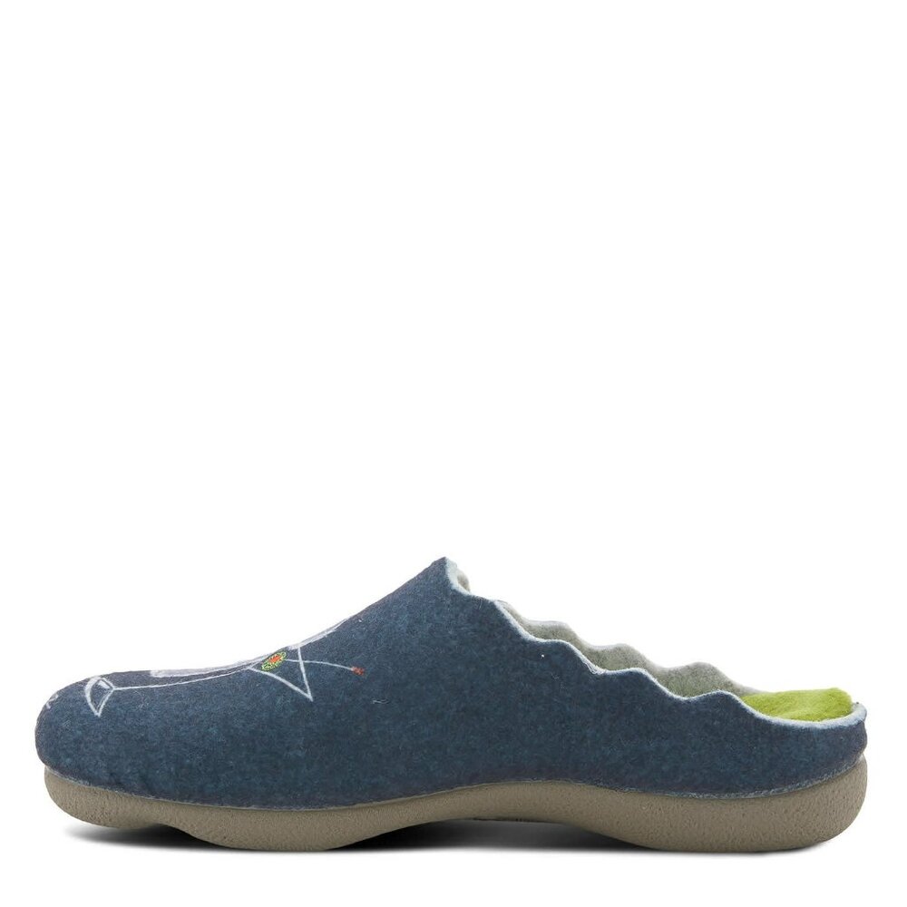 Martini Graphic Slippers | Cocktail Lover Gift | Navy | Indoor Outdoor | NWT - Picture 3 of 8